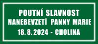 1) 18.8.24 – Poutní slavnost Cholina